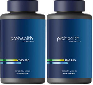 ProHealth Longevity - TMG Supplements (Trimethylglycine), Betaine Anhydrous - 1,000 mg, 120 Tablets - Methylation Support (120 Count (Pack of 1))