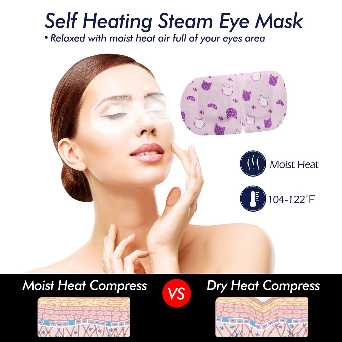 Jekeno Steam Eye Mask - Monthly Care Value Pack (30 Packs)