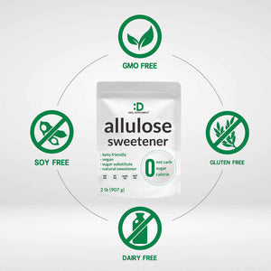 Allulose Sweetener 6 Pounds - Natural Sugar Substitutes, No Aftertaste - Keto Friendly, Vegan, Zero Net Carb, Zero Calorie - Great for Cooking & Baking