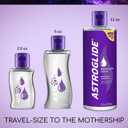 ASTROGLIDE Water-Based Lubricant, Long-Lasting, 5 Fl Oz - 3 Pack