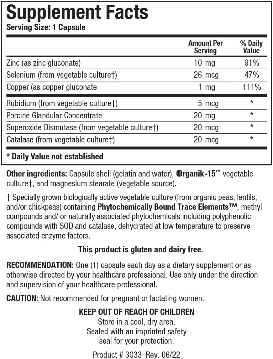 BIOTICS RESEARCH GTA-Forte - Endocrine Glands Support, Promotes Optimal Hormonal Balance, Contains Porcine Glandular, Phytochemically Bound Trace Elements Zinc, Selenium, Copper, Rubidium 90 Caps