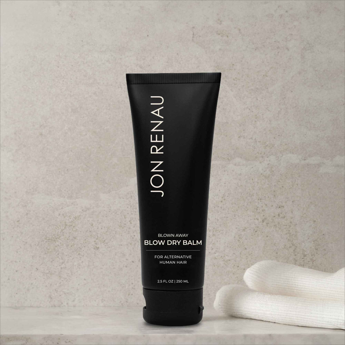 Jon Renau Blown Away Blow Dry Balm for Human Hair Wigs, Shine Enhancing Styling Balm with UV and Color Protection, Lightweight Blow Dry Balm for Human Hair Toppers and Extensions, 2.5 Oz