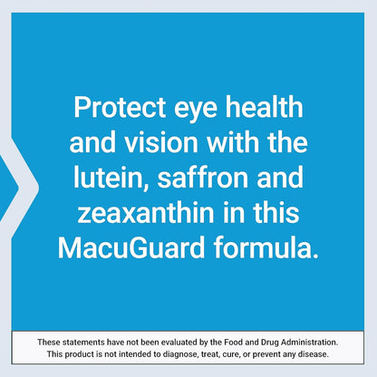 Life Extension MacuGuard Ocular Support with Saffron - Eye Health Supplement for Healthy Vision - with Lutein, Meso-zeaxanthin, zeaxanthin, Saffron - Gluten-Free, Non-GMO - 60 softgels - Eye Health Supplement for Healthy Vision with Lutein, Meso-Zeaxanthi