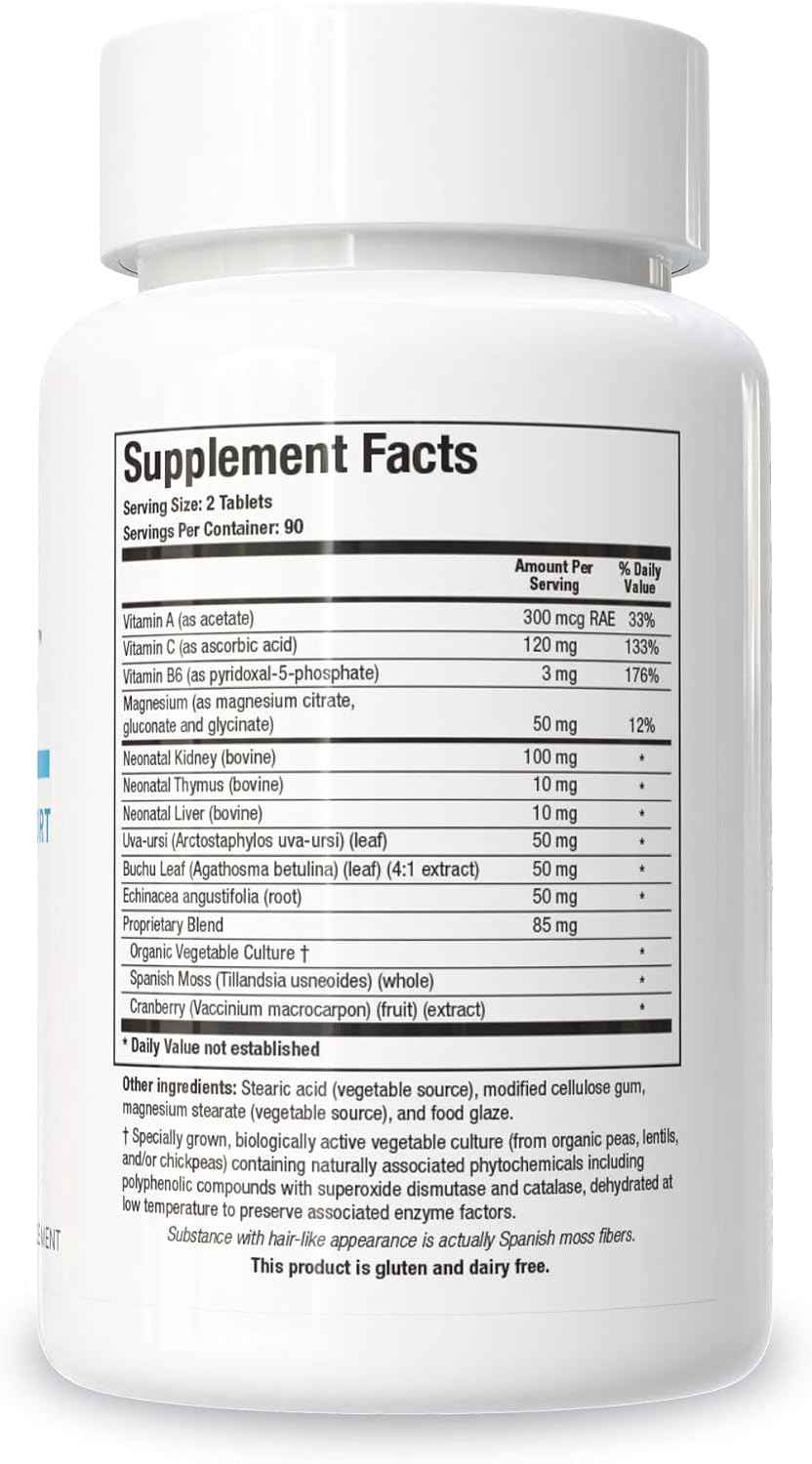 Biotics Research Renal Plus - Botanical, Glandular and Nutritional Support for Optimal Renal Function. Kidney Health & Supports Urological Function –Ulva ursi, Buchu Leaf, Echinacea, Cranberry–180Tabs