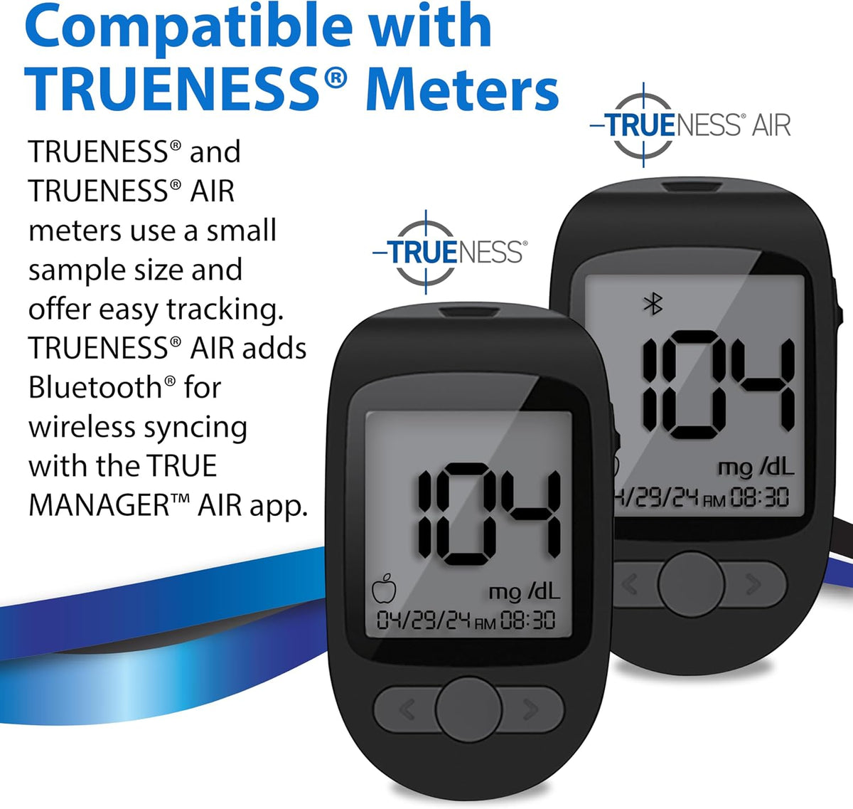 TRUENESS Blood Glucose Test Strips, 50 Count - Blood Glucose Test Strips Compatible with TRUENESS Family of Self Monitoring Blood Glucose Meters, Fast 5 Second Results
