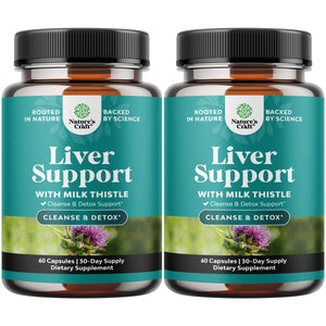 Liver Cleanse Detox & Repair - Milk Thistle Supplement for Digestion & Immunity Support - Ginger Root, Choline & Dandelion Root - Herbal Liver Support with Silymarin, Beetroot & Artichoke - 70 Count