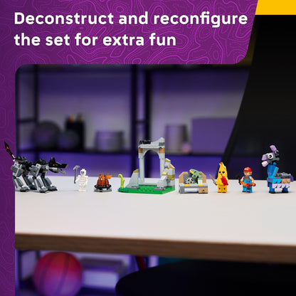LEGO Fortnite Peely & Sparkplug’s Camp Kids Toy - Pretend Play and Video Game Building Set for Girls & Boys, Ages 7+ - Fortnite Toy Figures Peely, Sparkplug, & More - Gift Idea for Birthdays - 77075
