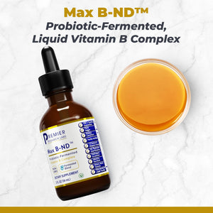 Premier Research Labs Max B-ND Liquid Vitamin - B-Complex for Liver & Brain Health - Sublingual Drops for Energy, Immune & Adrenal Support - 2 fl oz - Thiamin, B12, B6 & More - for Men, Women Premier Research LabsBuy Supplements Australia