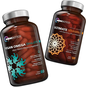 Vegan Omega 3 DHA EPA Supplement + Ultimate Vitamin C