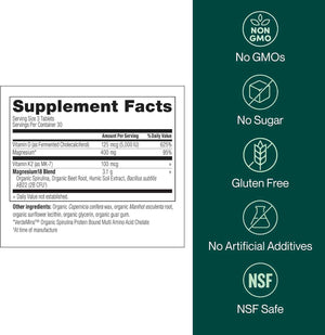 Mag18 Peptide-Bound Magnesium Complex with D3 & K2, Bone & Muscle Support, Mental Clarity, Sleep Aid