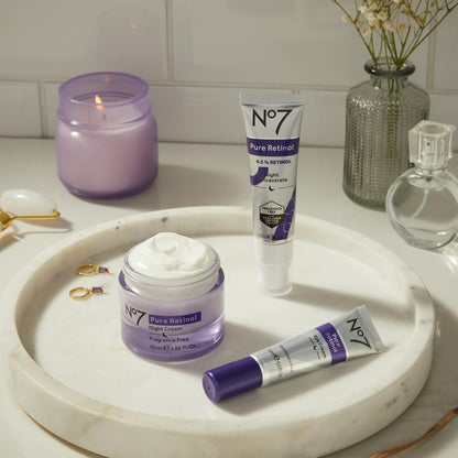 No7 Pure Retinol Eye Cream (15ml / 0.5 oz) – Targeted Anti-Wrinkle Treatment with 0.15% Pure Retinol, Collagen & Shea Butter