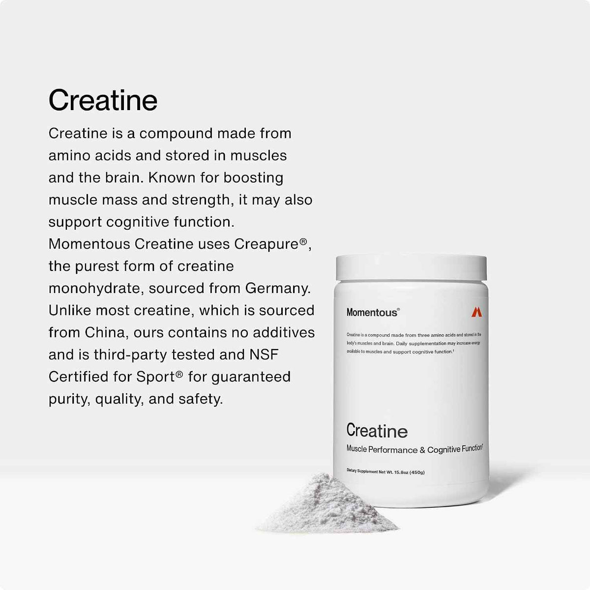 Momentous Creatine Monohydrate Powder & Omega-3 Fish Oil 1,600 mg - Daily Omega-3 Supplement for EPA & DHA -Supports Strength, Lean Muscle, Recovery, & Joint Health - NSF Certified for Sport