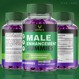 VirilPlex XL Male Performance Gummies, Premium Formula for Health and Wellbeing, VirilPlex XL for Men Gummys to Deliver Peak Performance Benefits, VirilPlexXL Gomitas (60 Gummies)
