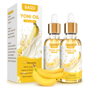 2PCS Yoni Oil Organic Feminine Oil Vaginal Moisturizer - Ph Balance for Women - Feminine Deodorant