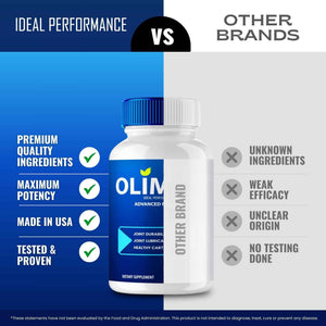 Olimpic Capsules, Advanced Joint Support Supplement Pills for Mobility and Comfort - Maximum Strength, Official Olim Pic Joint Support All Natural Formula, Premium Olim-Pic Reviews (3 Pack)