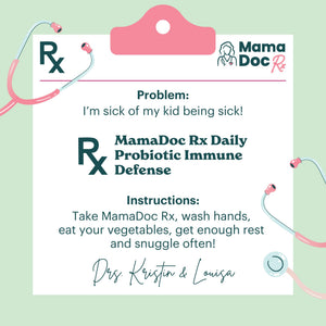 MamaDoc Rx Certified Organic Kids & Teens Probiotic Immune Defense - 5 Billion CFUs | Sugar Free, Vegan, Gluten-Free | 14 Probiotic Strains, Prebiotics, Vitamin C & D | 30 Chewable Tablets, Ages 4+ MamaDoc RxBuy Supplements Australia