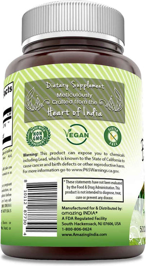 Amazing India Bromelain Supplement - 500 Mg per Serving - 120 Tablets - Non-GMO - Free - Made in USA