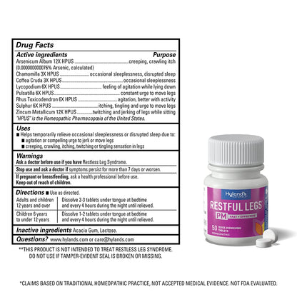 Hyland's Restful Legs Tablets 50 ea (Pack Of 3)