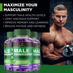 rize labs VirilPlex XL Male Performance Gummies, Premium Formula for Health and Well-Being for Men, Gummys to Deliver Maximum Performance Benefits - Pack of 3(180 Gummies)