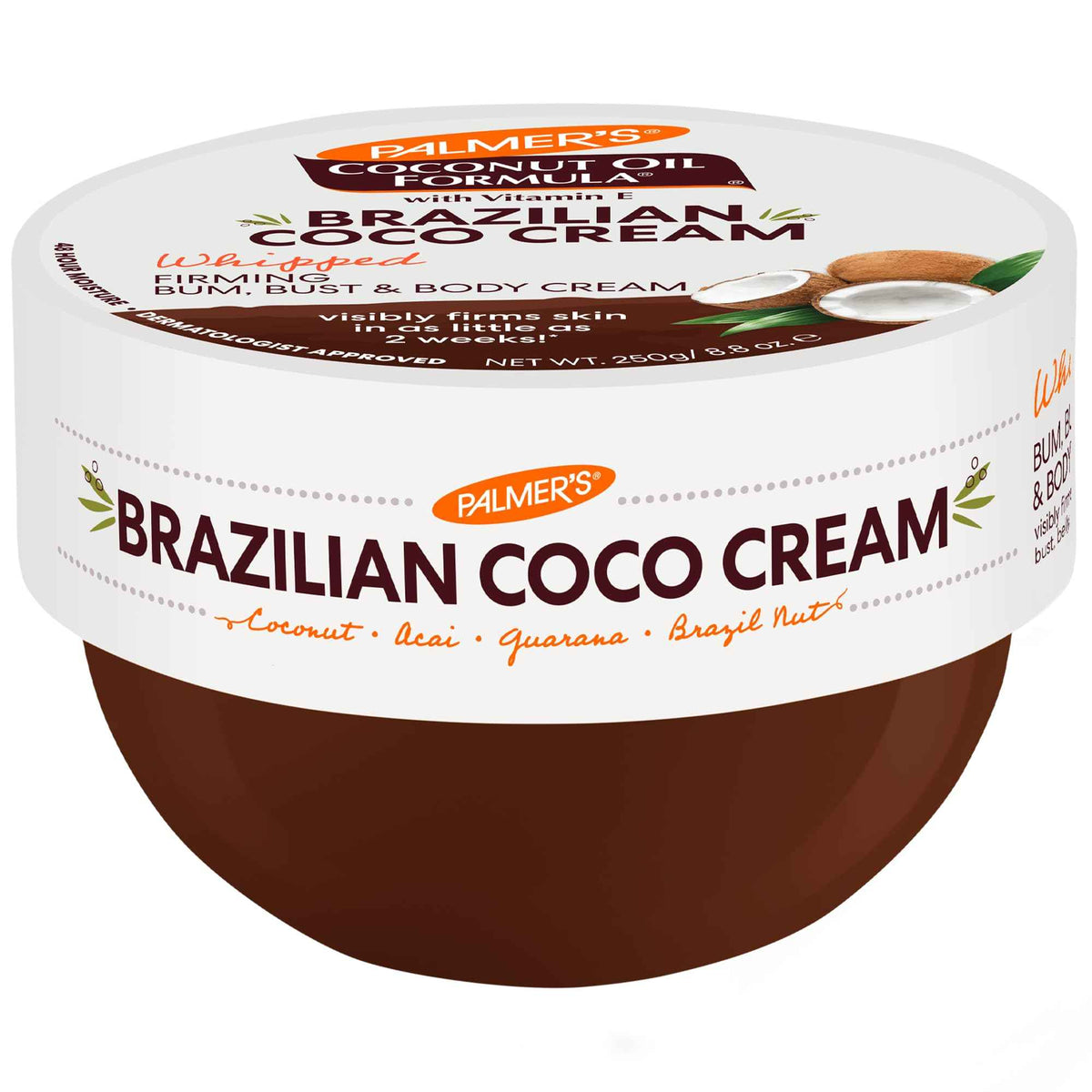 Palmer's Coconut Oil Formula Brazilian Coco Cream with Vitamin E, 8.8 Fl Oz, Whipped Bum
