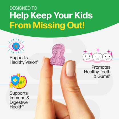 Culturelle Kids Complete Chewable Multivitamin + Probiotic For Kids, Ages 3+, 90 Count, Digestive Health, Oral Health & Immune Support - With 11 Vitamins & Minerals, including Vitamin C, D3 & Zinc