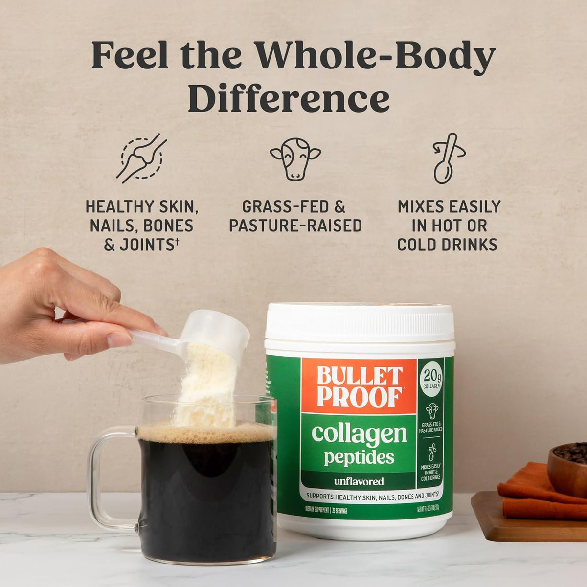 Bulletproof Duo Kit - Collagen Peptides Protein Powder for Skin, Bones and Joints - 18g Protein, 17.6 Oz & InnerFuel Prebiotic Fiber Powder for Gut, Gas Relief, Digestive Health and Immune Support