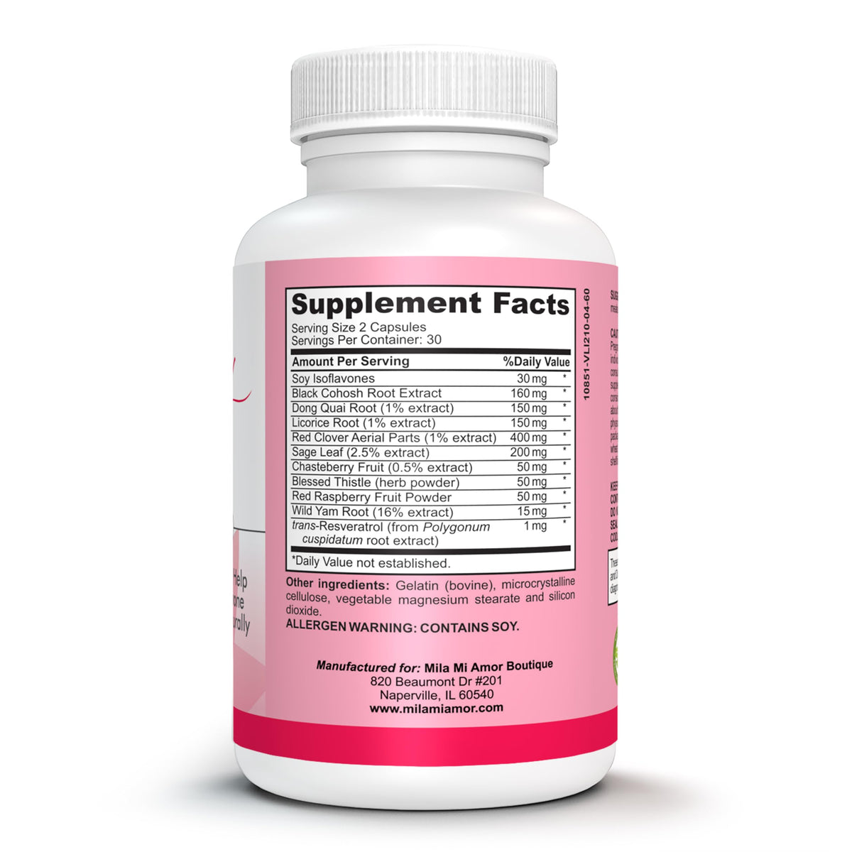Milamiamor Women's Support | Special Formula | Natural Hormone Regulation