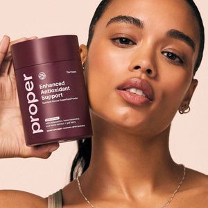 Proper, The Purples Nutrient-Dense Superfood Powder - Antioxidant Supplement and Cellular Support - Acai, Amla, Blueberry, Vitamin C, B Vitamins & More - Enhanced with Prebiotic Fiber & Probiotics