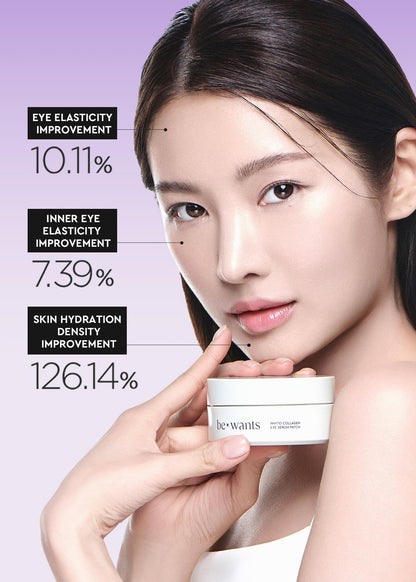 Bewants Under Eye Patches – Korean Eye Masks with Vegan Collagen & Bamboo Water for Dark Circles (120 Pcs)