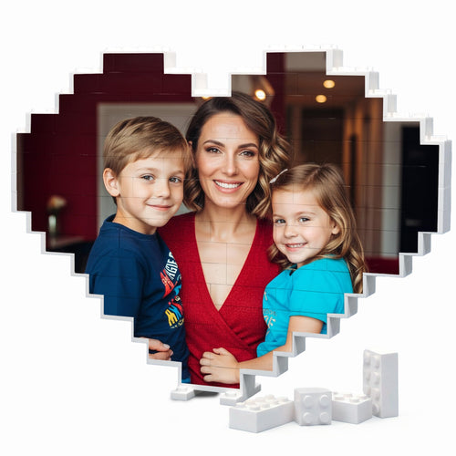 ArtPix 3D Custom Building Brick Photo Block, Personalized Gifts for Men, Dad, Him, Husband, Mom, Wife, Women, Her - Custom Picture Block for Birthday, Anniversary, Couples