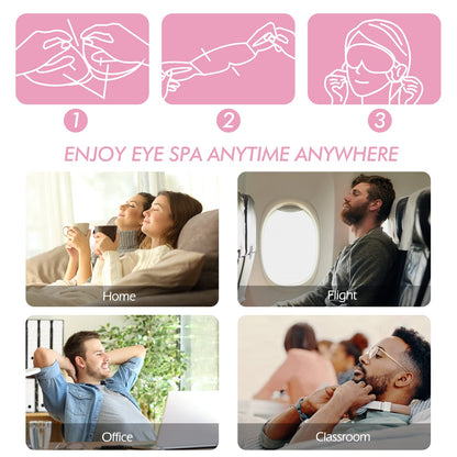 Jekeno Steam Eye Mask - 1-Hour Deep Relaxation (16 Packs)