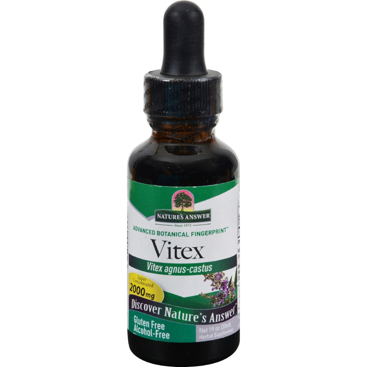 Nature's Answer Vitex Berry Alcohol Free 1 Ounce ( 2 Pack ) | Support Female Hormonal Balance