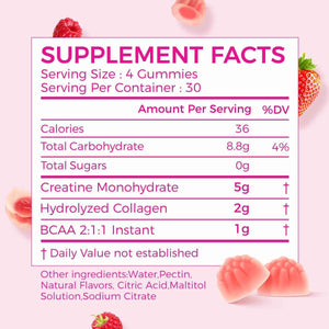 AiVital Creatine Gummies for Women with Creatine Powder for Men 5000mg