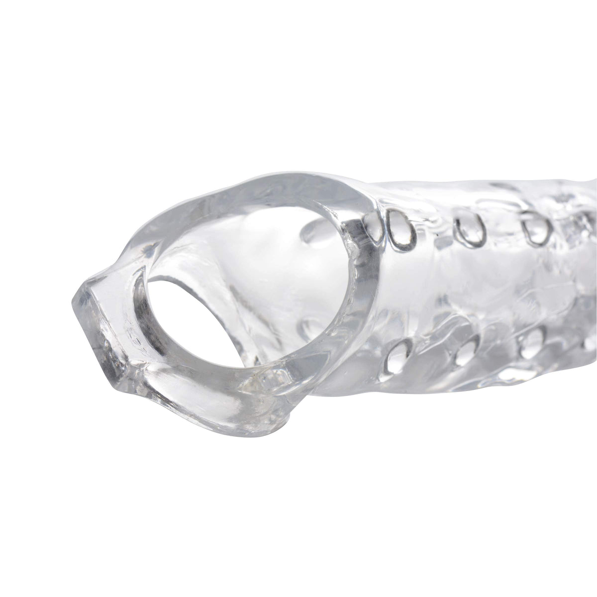 Size Matters 3 Inch Clear Extender Sleeve – Rubber Penis Extension, Cock Sleeve Enlarger, Adult Sex Toy for Men, 10.75" Length.