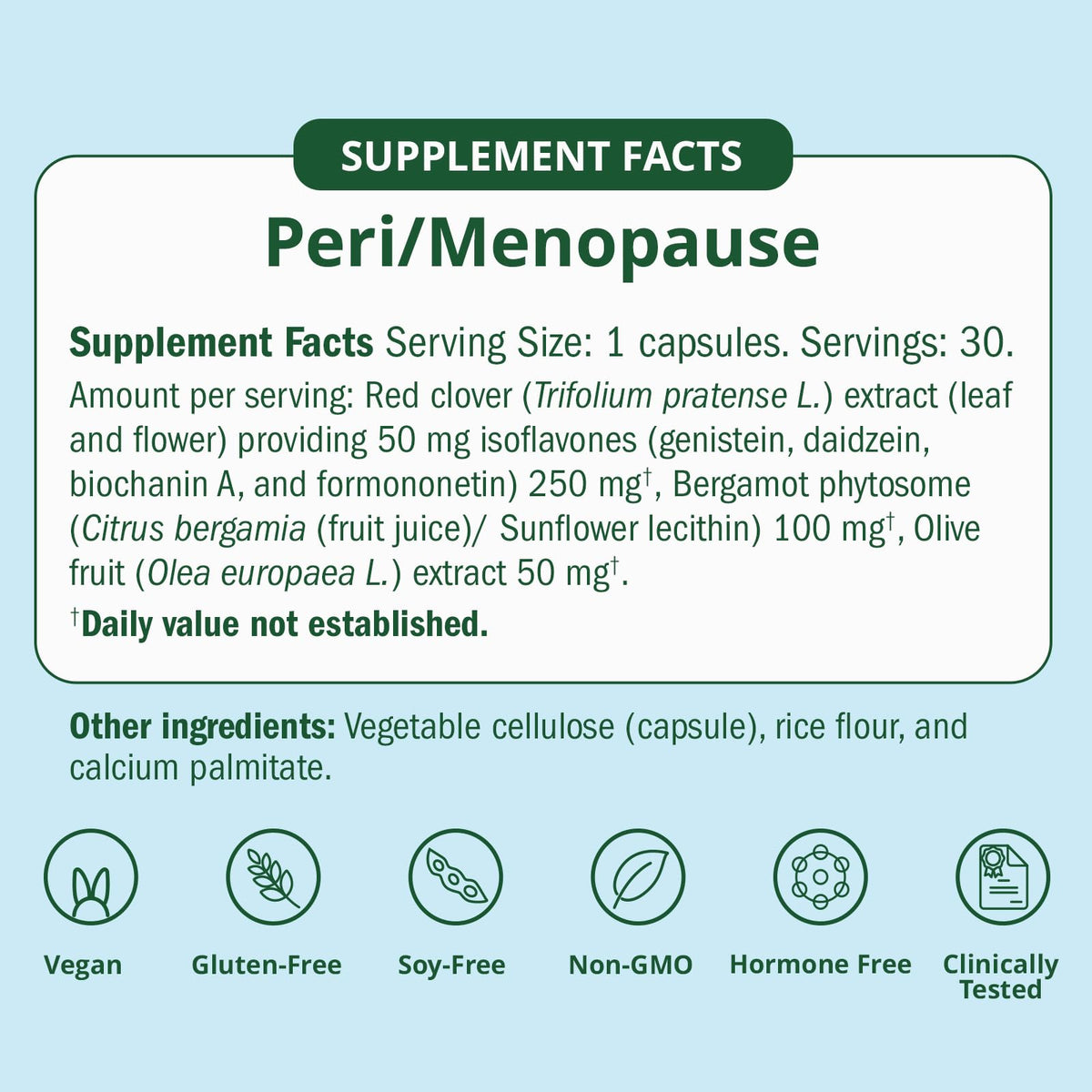 Peri/Menopause & Bladder Health Bundle – Reduce Hot Flashes & Night Sweats, Prevent & Soothe UTIs, Stabilize Mood & Thicken Hair. Clinically Tested. | 1 Month Supply