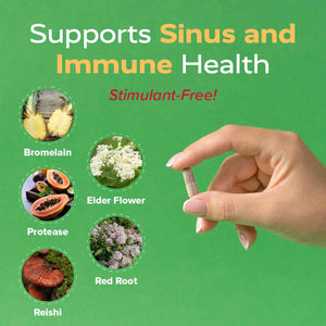 Redd Remedies, SinuZyme, Supports Sinus and Immune Health, 40 Vegan Capsules