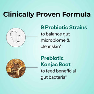 HUM Skin Squad Probiotic & Prebiotic, Skin & Gut Health Support, 60 Count
