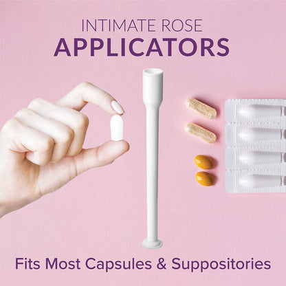 Intimate Rose 15 Count Vaginal Suppository Applicator - Fits Most Boric Acid Suppositories & Vaginal