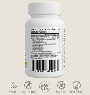 BiOptimizers Magnesium Breakthrough 4.0, (30 Capsules) & Mushroom Breakthrough Powder (Salted Caramel, 15 Servings) - Natural Sleep and Brain Superfood & Supplement Bundle