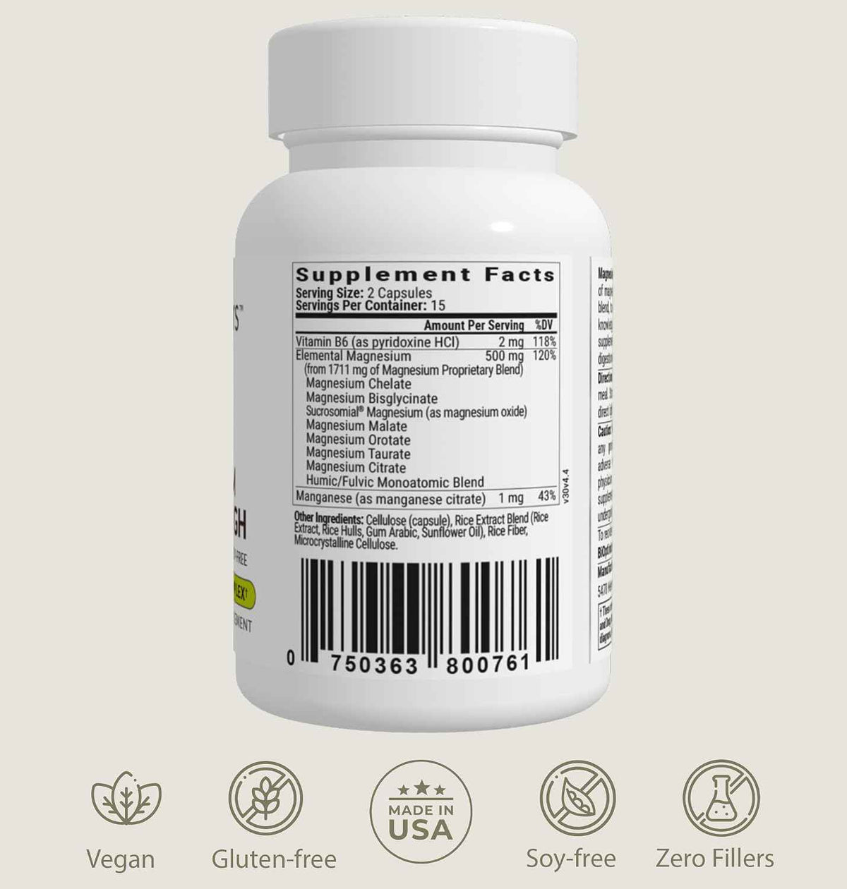 BiOptimizers Magnesium Breakthrough 4.0, (30 Capsules) & MassZymes 4.0, (120 Capsules) - Natural Sleep, Brain, and Digestive Health Support Supplement Bundle