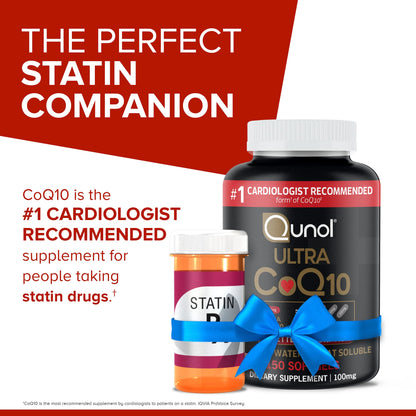 Qunol CoQ10 100mg Softgels Ultra 3X Better Absorption Coenzyme Q10 - Antioxidant