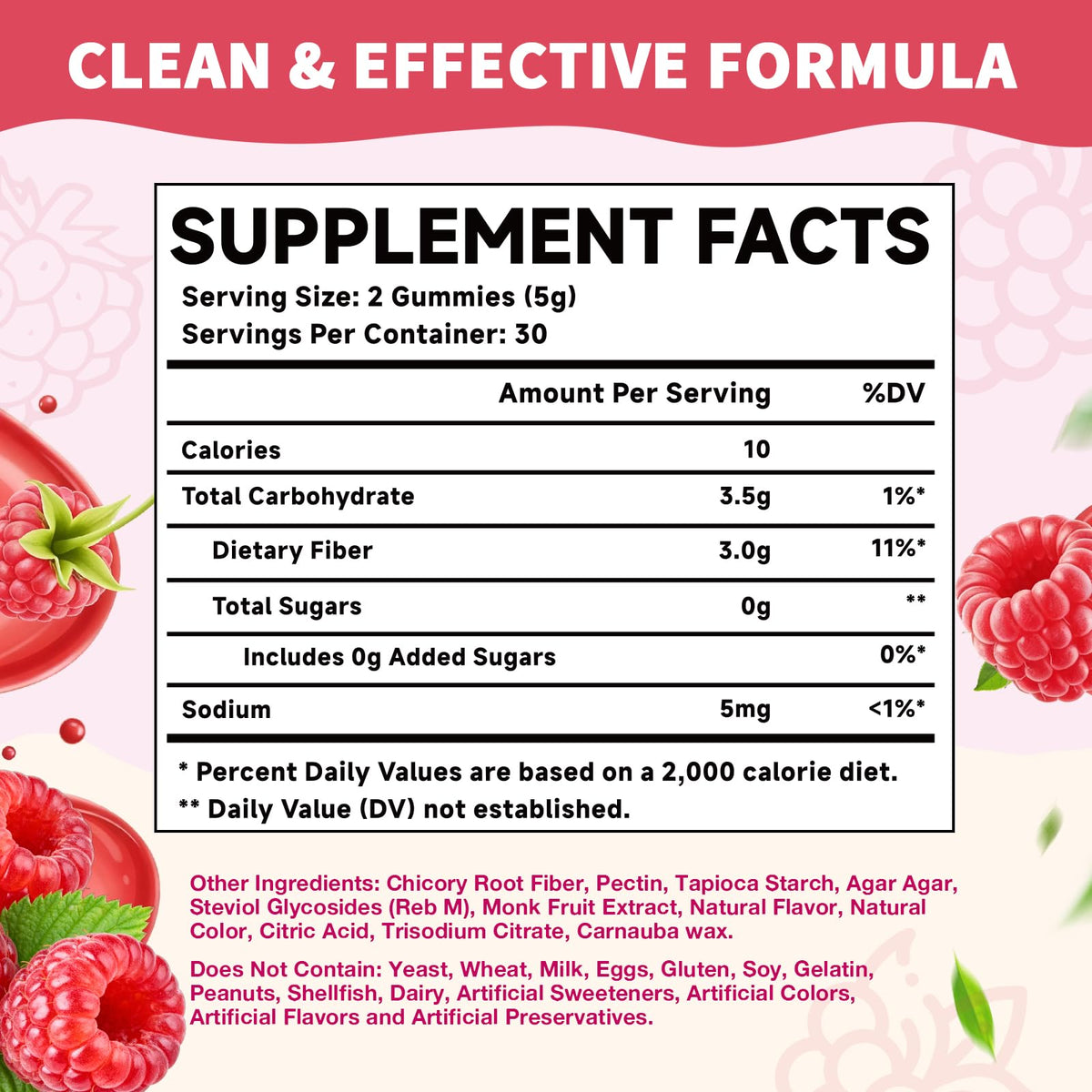 MOORGUMY Fiber Gummies for Digestive Health & Regularity, Sugar-Free High Fiber Supplement for Adults & Kids, Soluble Dietary Fiber, Vegan Fiber Supplements for Men & Women, 60 Count
