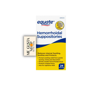 Equate Hemorrhoidal Suppositories 24 Ct Pack of 01 24 Total + me Gusta Sticker ME GUSTA SHOPBuy Supplements Australia