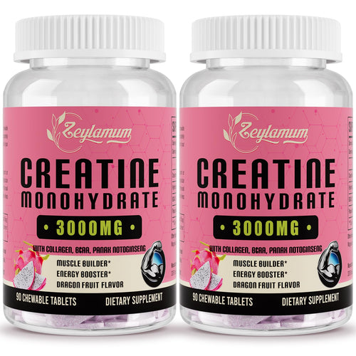 Creatine Monohydrate for Women, Creatine Supplement 3000mg, with Hydrolyzed