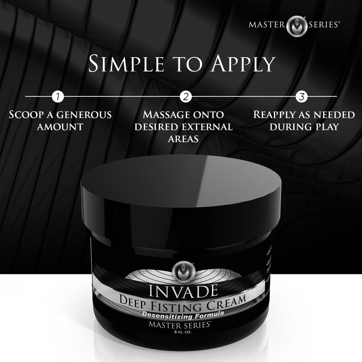 Invade Deep Fisting Cream 8oz-Lubricating Anal Cream with 5% Benzocaine