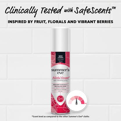 Summer's Eve Blissful Escape Daily Refreshing Feminine Spray, 2 oz
