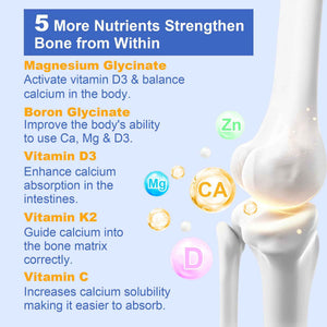 Liposomal Calcium AKG Supplement 1500mg with Vitamin D3 & K2 Softgels for Women & Men│ High Absorption│Calcium Supplements with Magnesium Glycinate, Boron, Probiotics & Vitamin C for Bone - 120 Pills