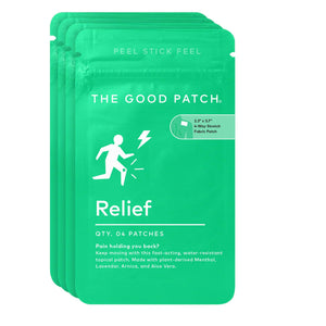 The Good Patch Muscle Pain Relief Patches, Natural Patch with Menthol, Lavender, Arnica and Aloe Vera, Sustained Release, Plant Powered Wearable Wellness, For Back, Neck, Arms, Legs (16 Total Patches) The Good PatchBuy Supplements Australia
