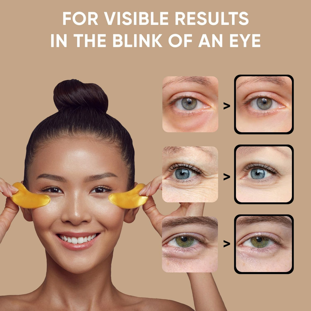 Celor Under Eye Patches (80 Pairs / 160 Patches) – Amino Acids & Collagen Eye Masks for Dark Circles, Puffiness & Wrinkles | USA Tested | Self-Care Gift for Women