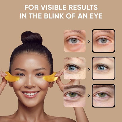 Celor Under Eye Patches (60 Pairs / 120 Patches) – Collagen & Amino Acid Eye Masks for Dark Circles & Puffiness | USA Tested | Luxury Self-Care Gift